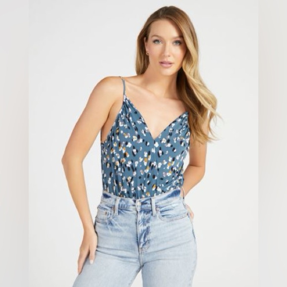 Printed knit cami